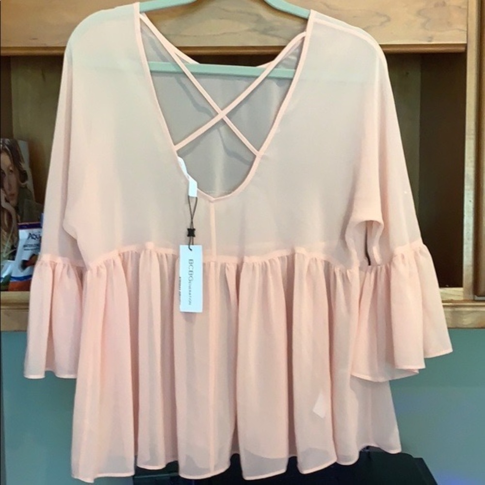 BCBGeneration Chiffon Ruffled Top - Picture 4 of 4